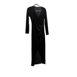 Black Velvet Full Length Black Tie Gown